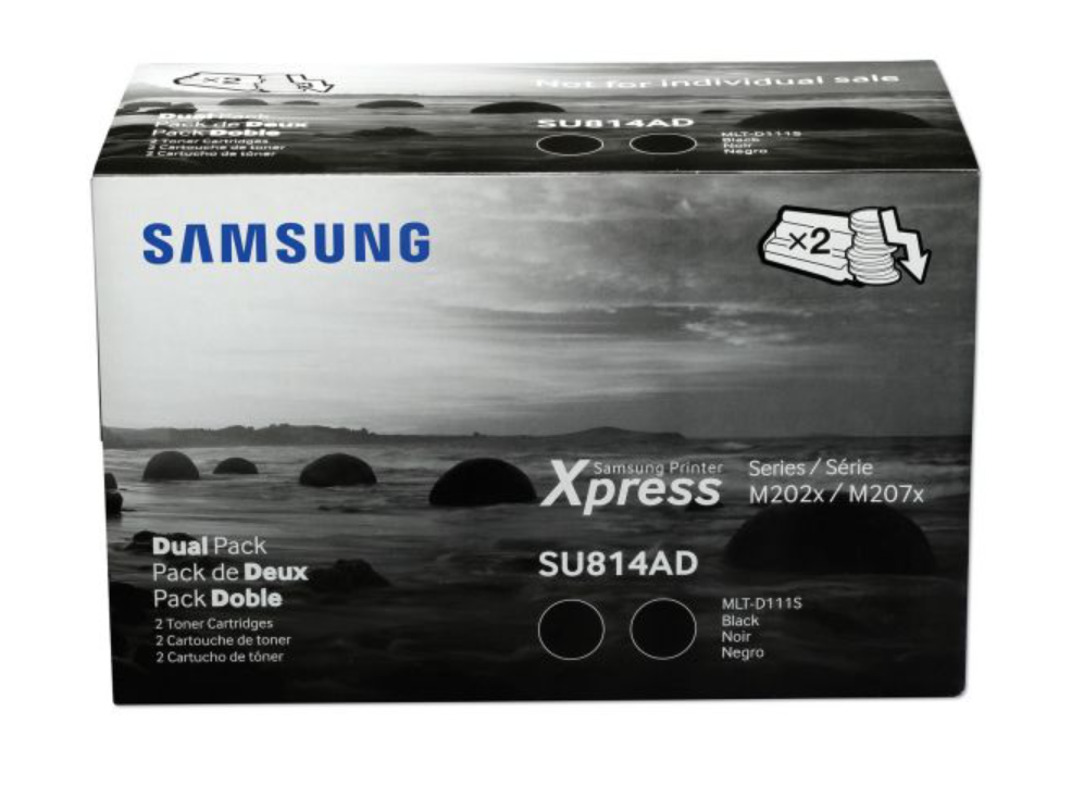 2PK SAMSUNG MLT-D111S BLACK