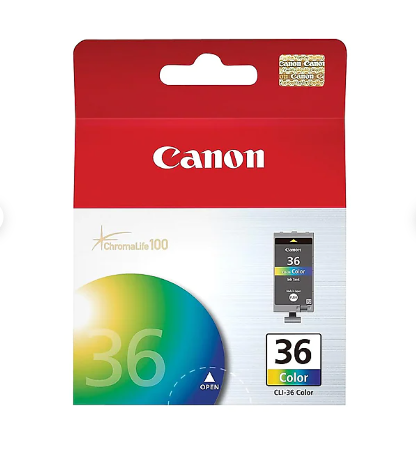 Canon CLI-36 Tri-Colour (Cyan, Magenta, Yellow) Ink Cartridge for use in PIXMA I