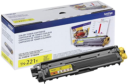 Brother TN-221Y Original Yellow Toner Cartridge