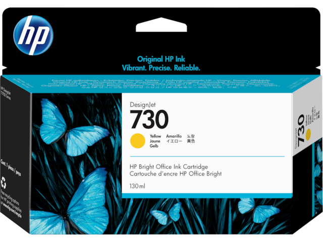 730 130ML YELLOW INK CARTRIDGE