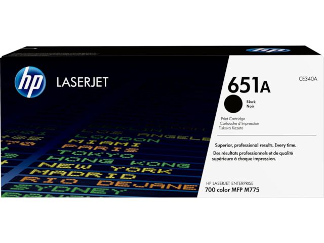 651A BLACK TONER CARTRIDGE CE340A