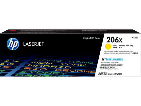 HP 206X YELLOW ORIGINAL TONER CARTRIDGE W2112X