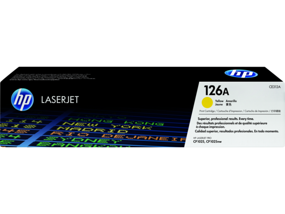 HP 126A Yellow Original LaserJet Toner Cartridge CE312A