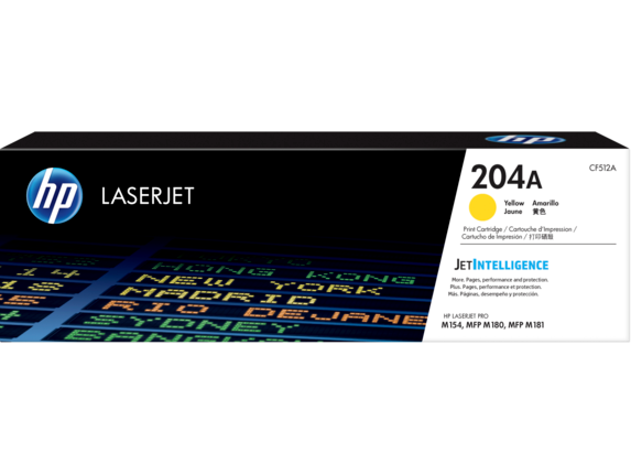 HP 204A Yellow LaserJet Toner Cartridge CF512A