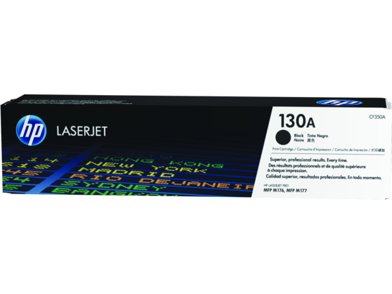 HP 130A Black Original LaserJet Toner Cartridge CF350A