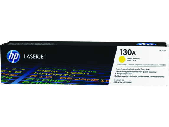 HP 130A Yellow Original LaserJet Toner Cartridge CF352A