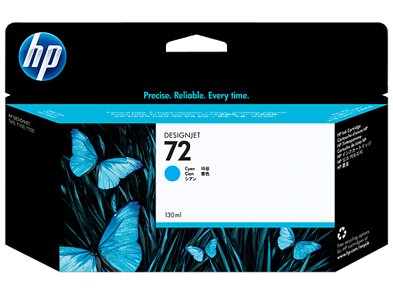 72 130ML CYAN INK CARTRIDGE