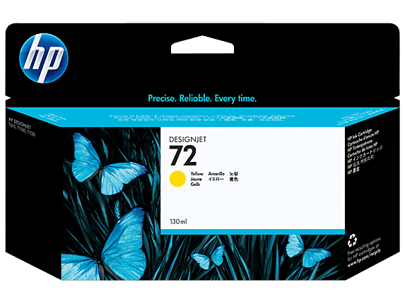 72 130ML YELLOW INK CARTRIDGE
