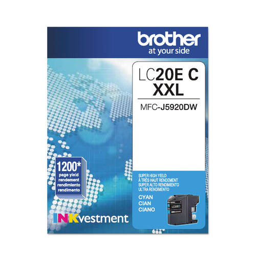 Brother LC20ECS Original Cyan Ink Cartridge Extra High Yield