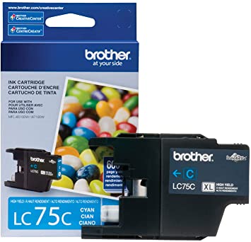 Brother LC75C Original Cyan Ink Cartridge High Yield