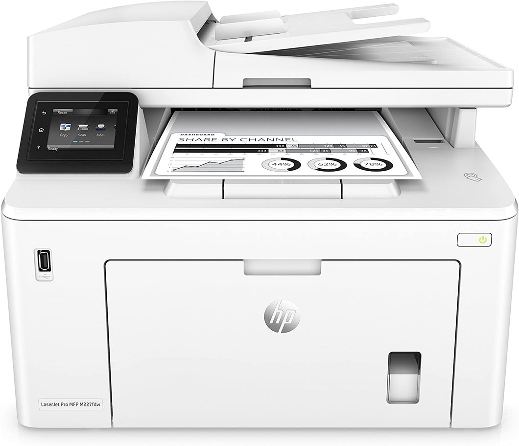 Refurbished HP LaserJet Pro MFP M227fdw Printer Wireless Monochrome Laser