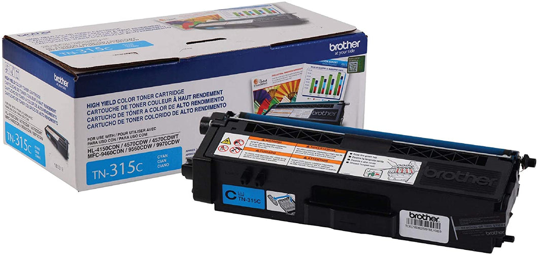 Brother TN-315C Original Cyan Toner Cartridge High Yield