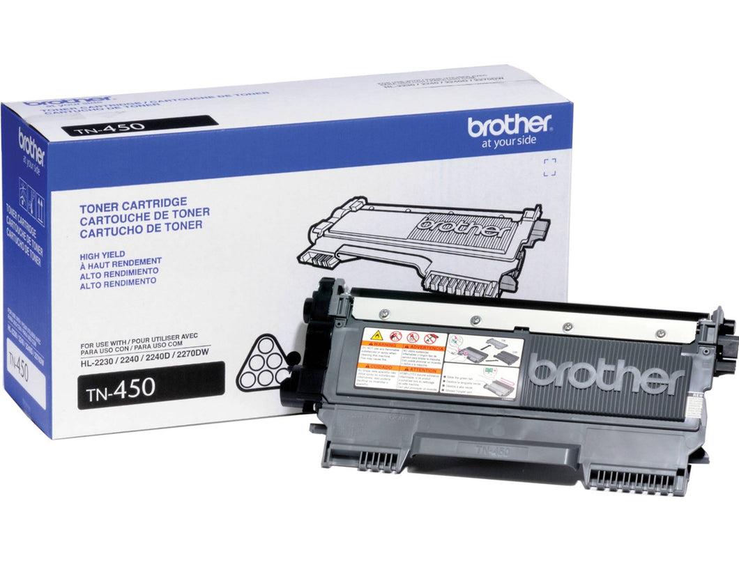 Brother TN450 Original Black Toner Cartridge High Yield