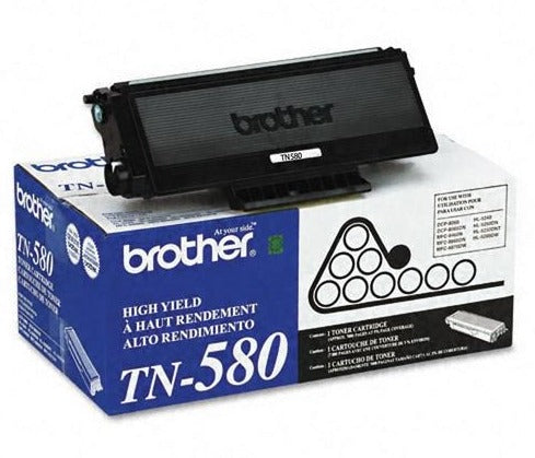 Brother TN580 Original Black Toner Cartridge High Yield